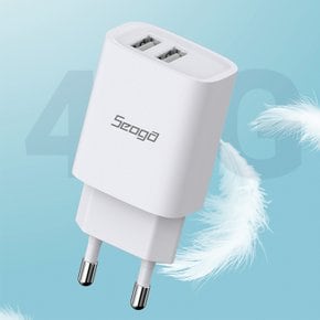 2포트 듀얼 10W USB 충전기