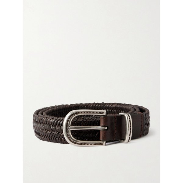 브루넬로쿠치넬리 2cm 위빙 가죽 벨트 46376663163097654