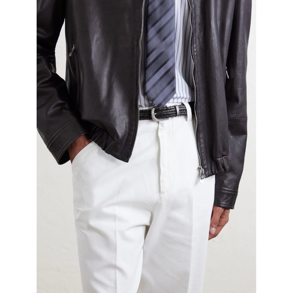 브루넬로쿠치넬리 2cm 위빙 가죽 벨트 46376663163097654