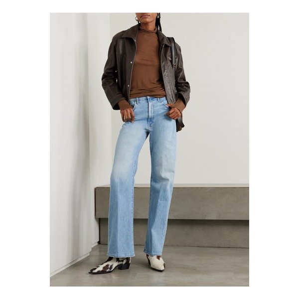 더 라쏘 스니크 하이라이즈 와이드 진 라이트 데님 1647597349715514