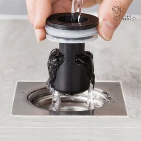 블랙홀 하수구트랩 악취 냄새차단 머리카락 거름망