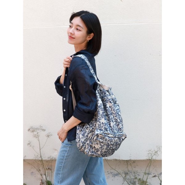 레오파드 플라워 트래블 백팩
