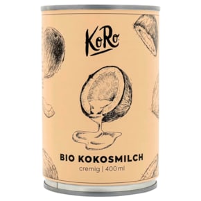 코로 KoRo 통조림 친자연 코코넛 밀크 400ml