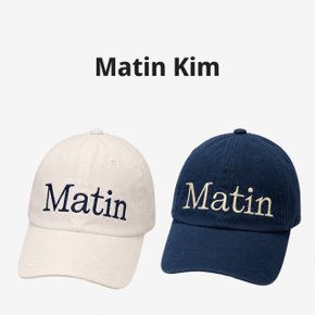 (국내정품) 마뗑킴 MATIN LOGO STITCH 로고 스티치 볼캡 남녀공용 야구모자 데일리모자 커플모자