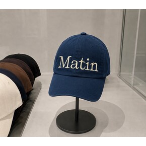 (국내정품) 마뗑킴 MATIN LOGO STITCH 로고 스티치 볼캡 남녀공용 야구모자 데일리모자 커플모자