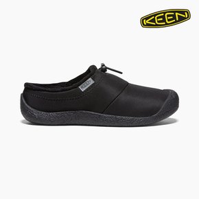 [공식] KEEN 킨 하우저3 패딩 슬리퍼 BLACK NYLON