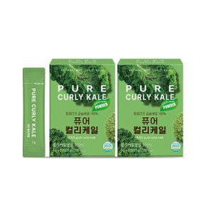 퓨어 컬리케일  1g 25포 x 2박스 / 동결건조 곱슬 케일 100% / 천호식품