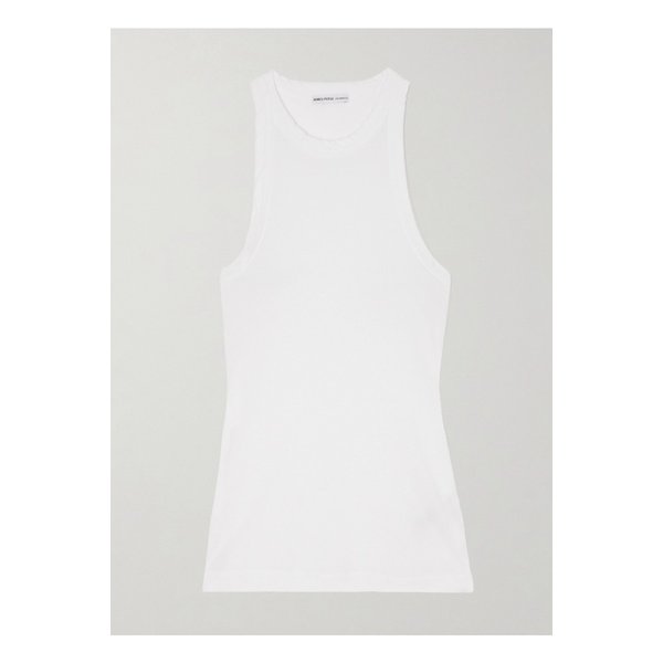 골지 스트레치 수피마 코튼 탱크 화이트 1647597333095260