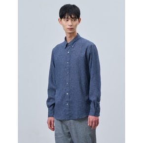 [24SS]리넨 블렌드 셔츠  네이비 (BC4364C22R)