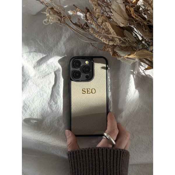 사피아노 리얼 가죽 케이스(아이폰/갤럭시)_베이지