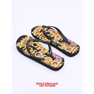 마르디 메크르디 레폼프 FLIP FLOPS MARDI BLOSSOM_BLACK