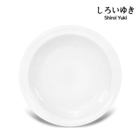 시로이유끼 원접시 대형 1p/ 도자기그릇 도자기식기 반찬그릇 집들이선물 선물세트