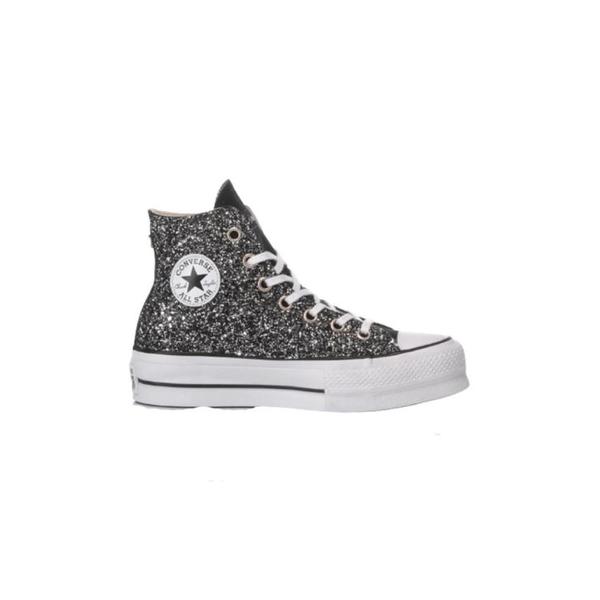 컨버스 스니커즈 188 CONVERSE PLATFORM GLITTER BLACK White