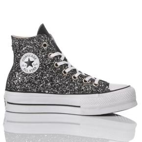 스니커즈 188 CONVERSE PLATFORM GLITTER BLACK White