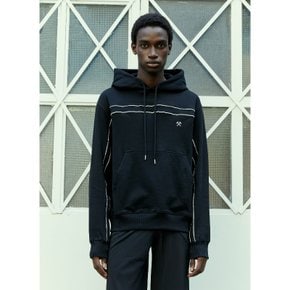 [해외배송] 지엠비에이치 파이핑 후드티셔츠 DIYARI AW23 BLACK