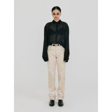 ZERIA Classic Straight Pants - Ivory