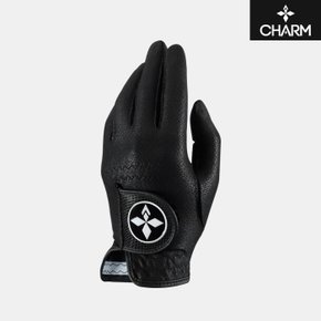 [5장패키지]2024 참 CHARM 합피 극세사 골프장갑[블랙][남성용/왼손착용] 한치수 작게 제작됨