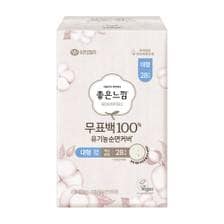좋은느낌 [1+1][쿠폰적용가 : 15,305원]좋은느낌 유기농순면 무표백 대형 생리대 28p