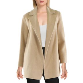 5489876 Theory Clairene Womens Wool Open-Front Coat