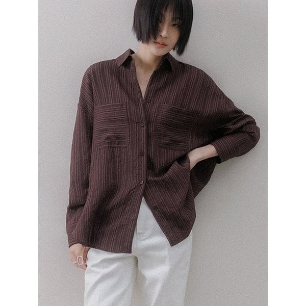 [모찌언니 PICK] 시어룸 링클 스트라이프 셔츠