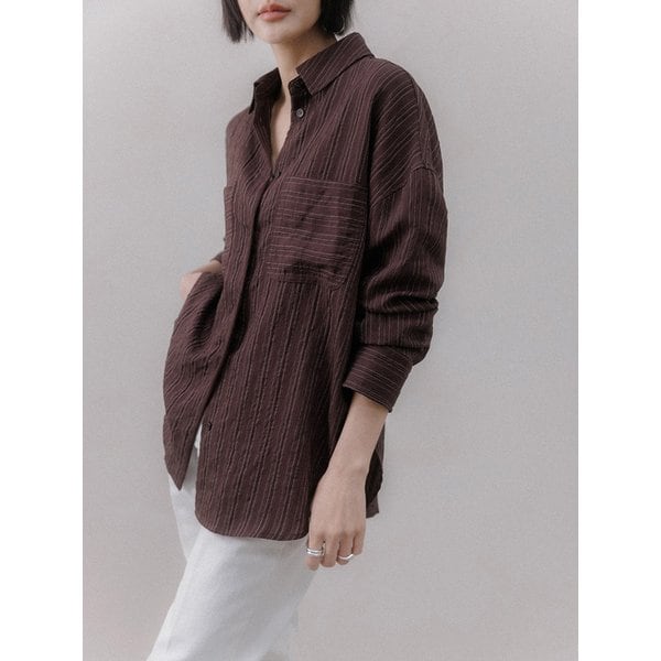 [모찌언니 PICK] 시어룸 링클 스트라이프 셔츠