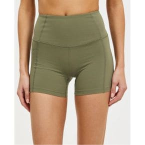 5022639 2XU Form Soft Touch Hi-Rise Compression 4 Inch Shorts - Hunter Green