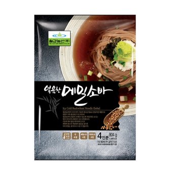  얼음찬 메밀소바 4인분