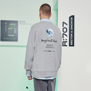 [RLOL] (TS-21125) RLOL MOON SWEATSHIRT MELANGE GRAY