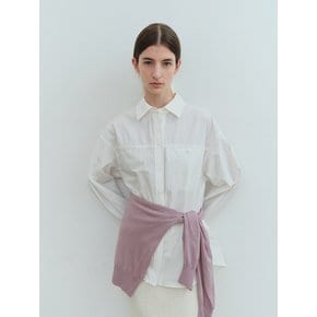 TVS OVERFIT HIDDEN POCKET SHIRT_WHITE