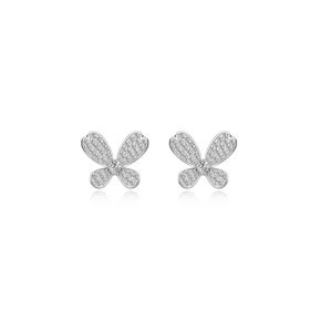 Butterfly pave earring