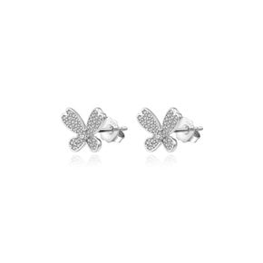 Butterfly pave earring