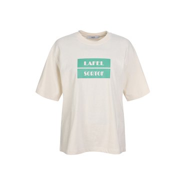 LAFEL 라펠소로브 레터링 프린티드 티셔츠(LNMT2420)