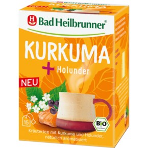 Bad Heilbrunner 바드하일브루너 강황 엘더베리 허브차 15개 30g