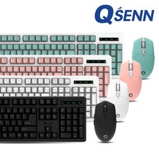 QSENN MK450 무선 키보드 마우스 세트 (화이트)