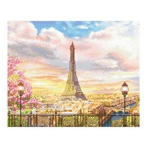 DIY 보석십자수 패브릭형 에펠탑의 로망 40x50