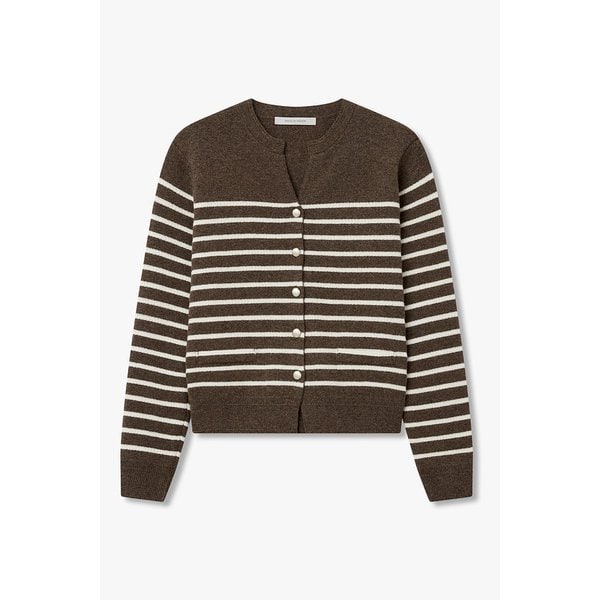 캐시미어 울 블렌드 스트라이프 가디건 7155450017160