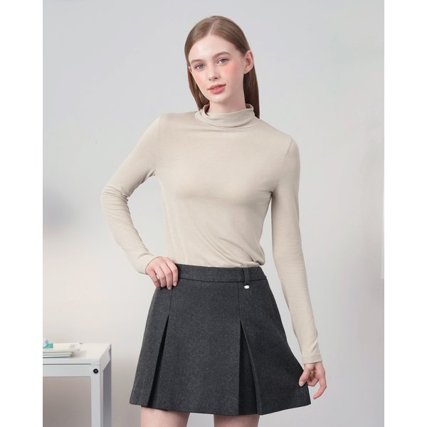 비키 터틀넥 탑 / VIKI TURTLENECK TOP_BEIGE