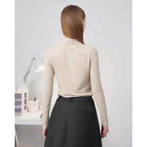 비키 터틀넥 탑 / VIKI TURTLENECK TOP_BEIGE