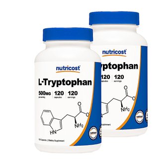  뉴트리코스트 엘-트립토판 L-Tryptophan 120캡슐 2개