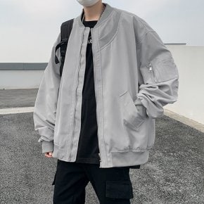 남성 데일리 블루종 오버핏 포켓 아우터 자켓 IS-JK32