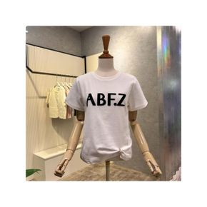 AOZ5HK32G 레터링 기모 반팔 티셔츠_P405432246