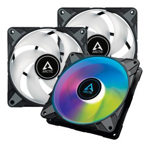 ARCTIC P14 PWM PST ARGB 블랙 (3PACK) 피씨디