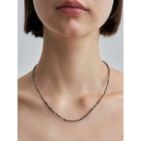 SAND GEM BALL NECKLACE (BLACK)