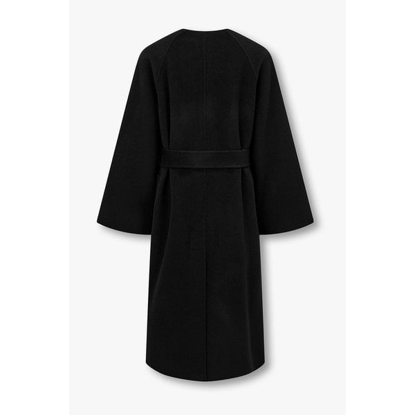 벨티드 울 블렌드 롱 코트 7125416506199