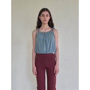 Cosmo Shirring Top - Dark Mint [3rd Reorder]