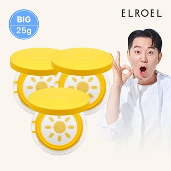 엘로엘 파데프리 팡팡 빅 선쿠션 본품 25g x 3개_ELROEL