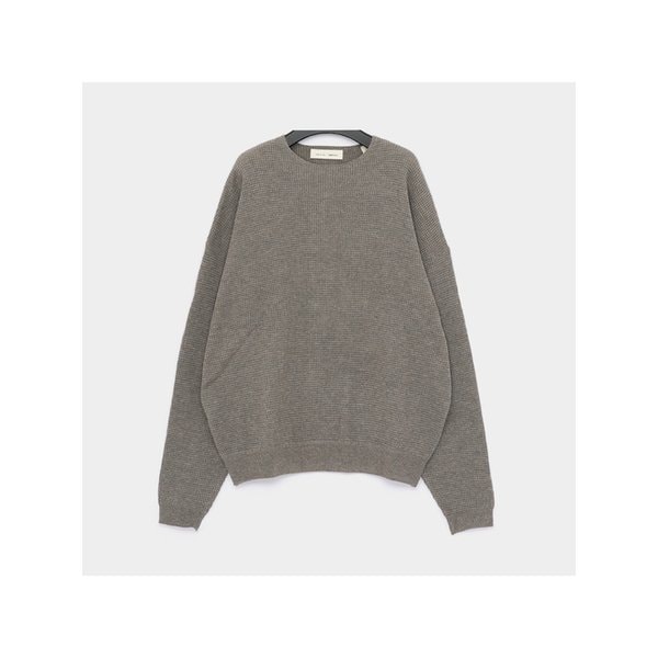 에센셜 와플 크루넥 90S 남성 니트 192HO256162F