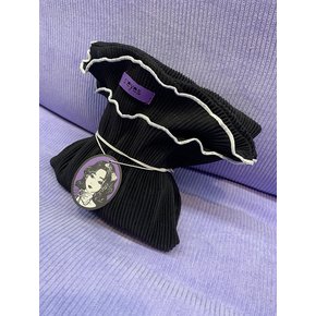 Pleats Shirring T - Black