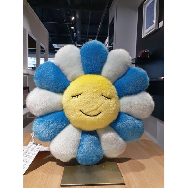 [여주점] [레어팩토리] 무라카미 다카시 - Flower Cushion Blue 30cm 쿠션