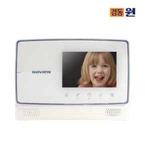 [경동원][설치포함] UHA-471(화이트) 2선식/4형화면/LED화면/터치/핸즈프리/쉬운설치/비디오폰